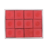 Magideal - 12 Tizas Para Tacos De Billar, Tizas Para Tacos De Billar, Cubos De Tiza Para Billar, Accesorios Para Mesas De Billar, Tizas De Billar Para Barra De T Rojo