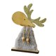 thumbnail image 3 of Adornos Navideños De Madera Figura De Alce Rústico Para Interior Casa De Campo Invierno Gris S, 3 of 3