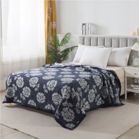 Andes - Frazadas Classic Jacquard Azul 1.5 Plaza