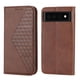 thumbnail image 1 of Funda Flip FOXDOCK para Google Pixel 6 Pro , Estilo Billetera con Diseño Rombo, Correa de Mano y Soporte, Uso Diario, 1 of 6