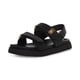thumbnail image 1 of Sandalia plana Mona de Shoes Steve Madden para niñas, color negro, talla 2, 1 of 2