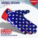thumbnail image 4 of Guantes de Fútbol Americano Hushe' Azul y Rojo con Águila – Talla Juvenil Pequeña, 4 of 6