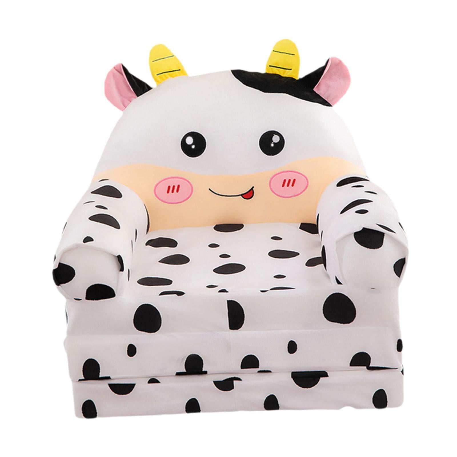 Bothyi - Sofá Plegable Para Niños Lindo Sillón Cómodo Para La Sala De Estar Dormitorio De Sala De Estar Blanco