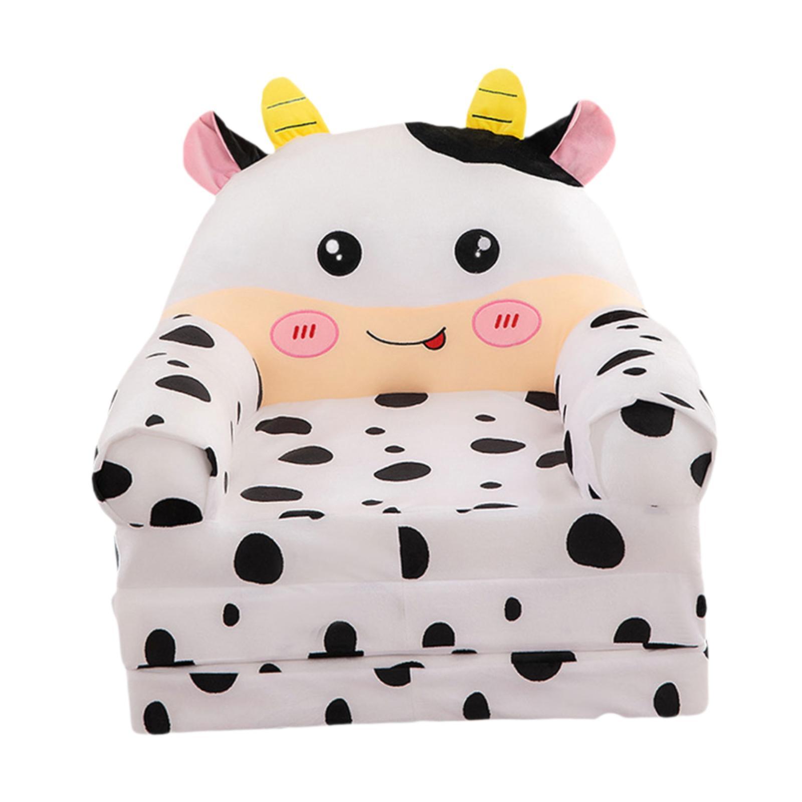 Bothyi - Sofá Plegable Para Niños Lindo Sillón Cómodo Para La Sala De Estar Dormitorio De Sala De Estar Blanco