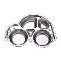 Bothyi - Platos De Cena Para Niños, Plato Compacto Para Servir Para Niños Y Niñas, Coche Para Acampar Al Aire Libre