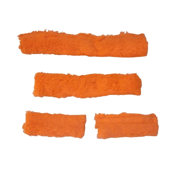 Fundas Protectoras Para Cabestro De Caballo, Suaves, Acolchadas, De Felpa, Para Uso En Establos, Accesorios Para Aparejos, Color Naranja