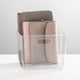thumbnail image 3 of Papelera organizadora de almacenamiento mDesign Ligne Collection de plástico transparente, 3 of 9