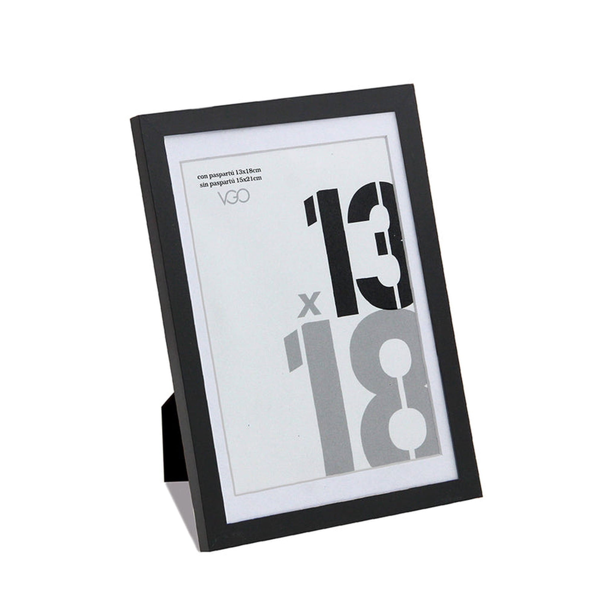 Vgo - Marco Plast. Con Paspartu 20x30 / Sin Paspartu 30x40 Negro