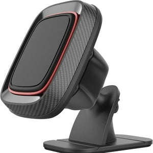 Genérico - Soporte Magnético De 360° Para El Salpicadero Del Coche, Fuerte Adhesivo Vhb, Compatibilidad Universal Con Todos Los Teléfonos Móviles-Negro