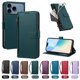 thumbnail image 4 of Funda con Billetera para [iPhone 17 Pro] con Bolsillo Zipper y Tarjetero Verde pavo real, 4 of 6