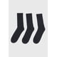 thumbnail image 3 of Calcetines Hombre Tripack Largo Liso Negro Corona, 3 of 4