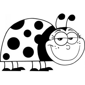 Rienda Libre Graphics - Decomural Cartoon Ladybird Childrens Ws-17292