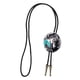 thumbnail image 1 of hombres mujeres bolo corbata western cowboy rodeo pu cuero collar fresco regalo negro., 1 of 3