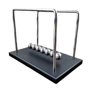 Magideal - Newtons Cradle Balance Balls Accesorios De Bricolaje Física Enseñanza Decoración Con Soporte Mesa Juguetes Gadget Swinging Balls Para Office Classroom