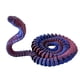 thumbnail image 3 of Juguete De Serpiente Impreso En 3D, Regalos Divertidos únicos, Accesorios De Bricolaje, Adorno De Acuario Flexible, Violeta, 3 of 3