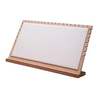 Magideal - Tablero De Exhibición De Collares, Organizador De Collares, Estera De Madera, Estante De Exhibición Vertical, Soporte De Almacenamiento Para Exhibició Blanco