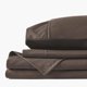 thumbnail image 2 of Juego de sábanas PeachSkinSheets King dividido Chocolate, 2 of 9