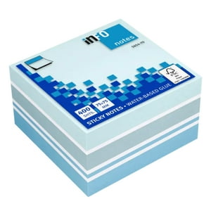 Infonotes - Pack 400 Notas Adhesivas Celeste 75X75Mm Info Notes - Ps