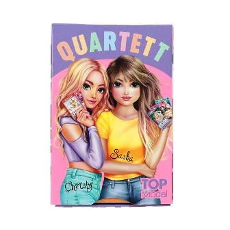 Juego de cartas Quartett con 32 cartas en aleman de TOPModel