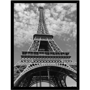 Genérico - Cuadro Decorativo Torre Eiffel B Y N Medidas 30X40 Cm