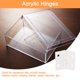 thumbnail image 5 of Uxcell 4Pack 45x34mm Bisagras Acrílicas Hardware Bisagra Plegable con Agujero de Montaje Blanco, 5 of 6