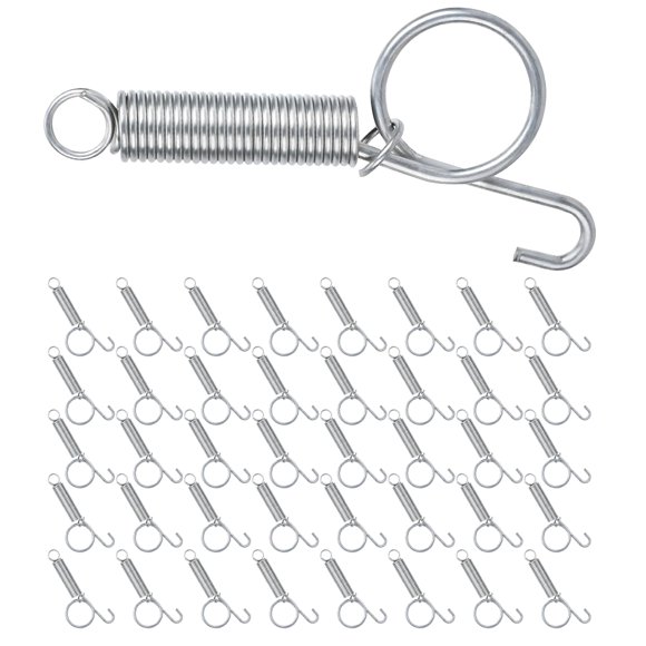 Gancho de pestillo NYTGAH paquete de 40, metal de 8,5 cm, color plata