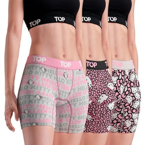 Bóxer Medio Mujer Algodón Pack 3 Hello Kitty C3 Top