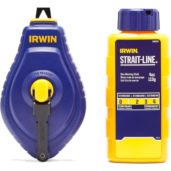 Bobina de tiza IRWIN Strait-Line Speedline con marca azul