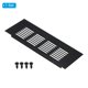thumbnail image 3 of Uxcell 8"x3" Cubierta de Ventilación Rectangular Rejilla de Puerta Cubierta de Ventilación con Lamas con Tornillos para Gabinete Negro, 3 of 6