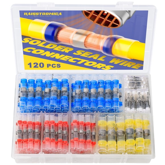 Conectores de Cable con Sellado por Soldadura Haisstronica 120PCS