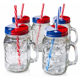 thumbnail image 1 of Pack 6 Vasos Con Tapa Y Bombilla 500ml Jarra Fiestas Patrias, 1 of 5