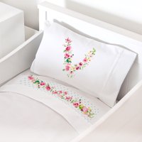 Tuyo Print - Juego De Sábanas Cuna Letras Vintage V