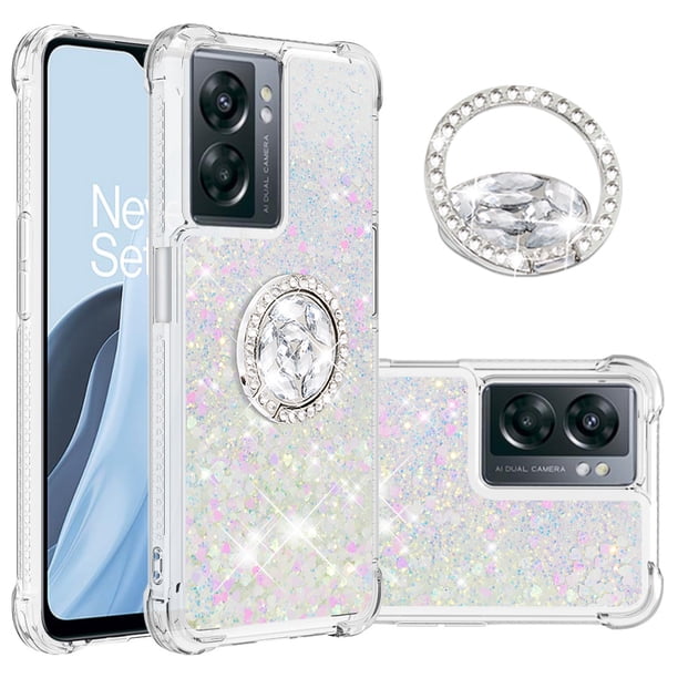 Funda Para Oneplus Nord N300 Con Brillo Líquido, Protección Completa Y Soporte De Anillo Giratorio