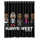 thumbnail image 1 of Cortina de ducha Kanye West, juego de cortina de baño con ganchos, tamaño 60 x 72 pulgadas, 1 of 3