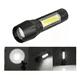 thumbnail image 2 of Mini Linterna Recargable Usb De Bolsillo Blanco Negro, 2 of 3