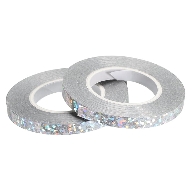 Uxcell Cinta Rizada Cuerda de Globo 3/16" 11 Yardas 2 Rollos para Decoración de Fiesta Regalo Plata, Plata