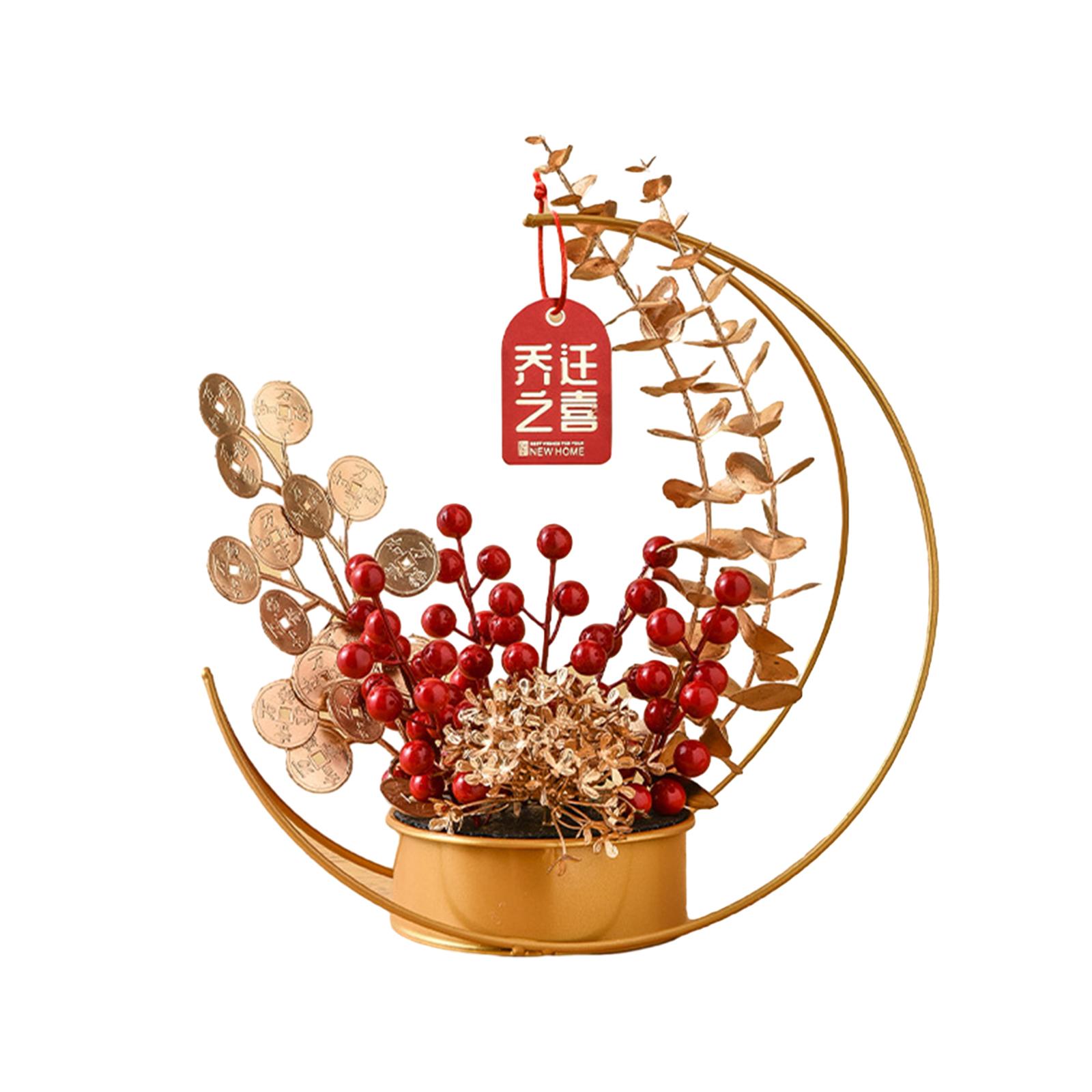 Bothyi - Accesorio Decorativo Chino Adorno De Año Nuevo Simulación Inauguración De Una Casa