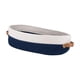 thumbnail image 3 of Basker De Algodón Tejido De Canasta Baño Bin Para Sala De Estar Gabinete Casero Azul Y Blanco, 3 of 5