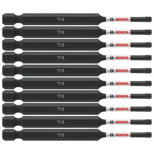 Brocas Eléctricas Para Atornillar Bosch Itt1535B Torx #15, Paquete De 10