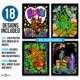 thumbnail image 2 of Super Pack de pósteres para colorear Stuff2Color Fuzzy Velvet, 18 unidades, 2 of 7
