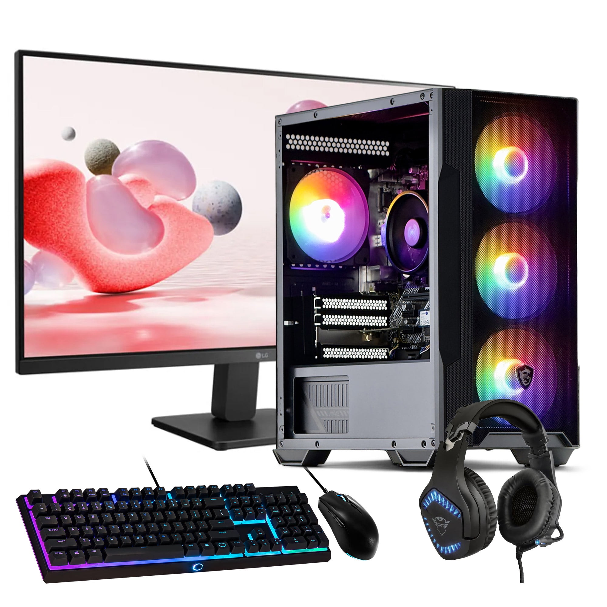 Hyperpc.cl - Pc Gamer + Monitor 24 + Perif: Amd Ryzen 5 8500g 32gb 1tb 740m