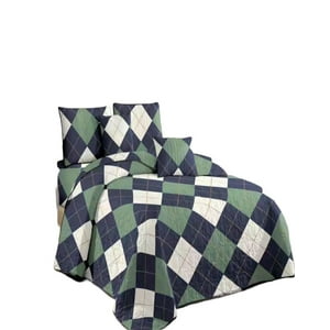 Genérico - Cubrecama Quilt Diseño 2 Plazas - Primavera Verano B8