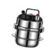 thumbnail image 4 of Olla de cocina Mini olla a presión Universal Cocina rápida Fácil de limpiar Enlatador a presión portátil para picnic Camping Viajes Hotel Restaurante, 4 of 5