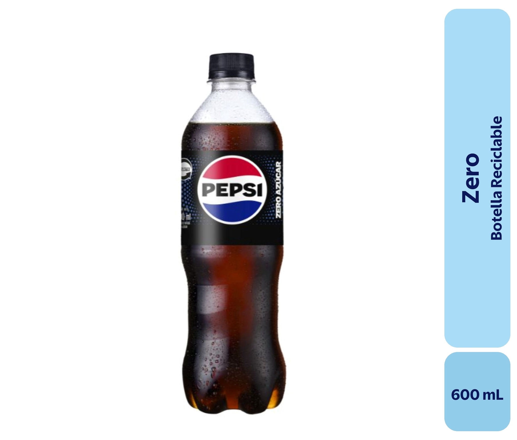 Bebida Zero Botella 600 ml Pepsi