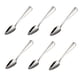 thumbnail image 1 of XmhyTop 6pcs utensilios de toronja de acero inoxidable cucharas borde dentado (plata), 1 of 5
