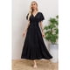 thumbnail image 1 of Maxi Vestido Largo Mujer Primavera Premium. Abertura, Cuello V 326, 1 of 3
