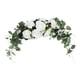 thumbnail image 1 of Arco De Boda Swag Flores De Seda Artificial Puerta Colgante Decoración De Fiesta De Pared Blanco, 1 of 5