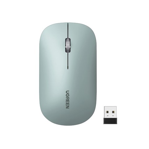 Ugreen - Mouse Inalámbrico Slim Modelo Mu001 Verde