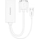 thumbnail image 2 of Adaptador VGA a HDMI Insignia Blanco 1080p 60Hz USB Audio, 2 of 3