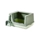thumbnail image 5 of Caja de arena para gatos Bandeja de arena Parte inferior desmontable Semicerrada para mascotas pequeñas Ahorro de espacio Suministros de limpieza para L verde, 5 of 5